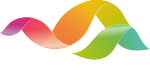 Logo di Siti web a Gorgonzola e nella Martesana: due onde stilizzate parzialmente sovrapposte; una con gradazioni di arancione e l'altra di verde